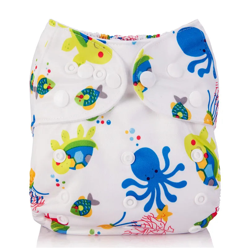 Reusable cloth diaper for baby - washable diapers, suitable for 3-15 kg.