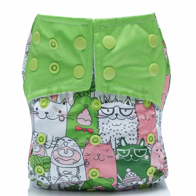 Reusable cloth diaper for baby - washable diapers, suitable for 3-15 kg.