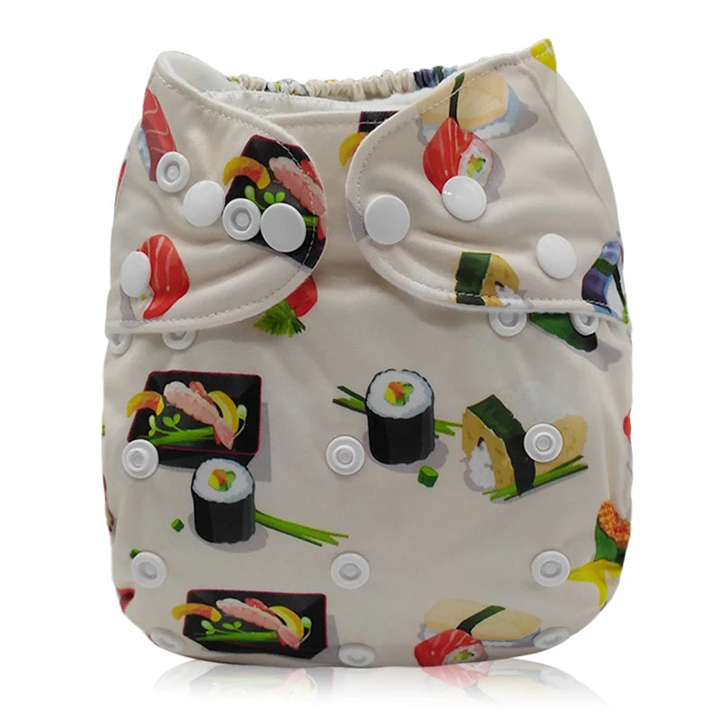 Reusable cloth diaper for baby - washable diapers, suitable for 3-15 kg.