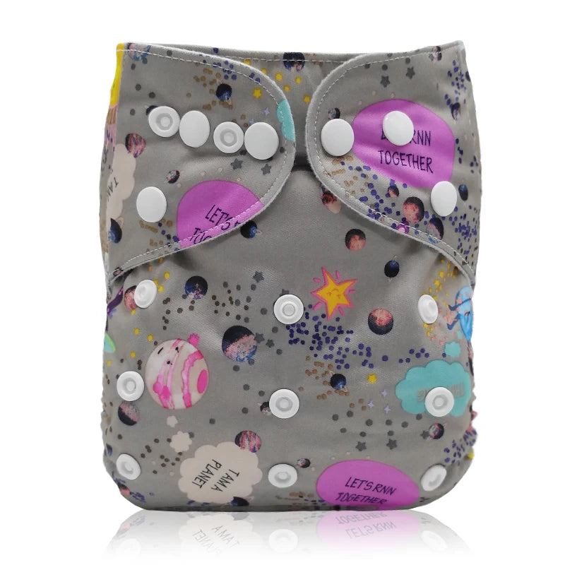 Reusable cloth diaper for baby - washable diapers, suitable for 3-15 kg.