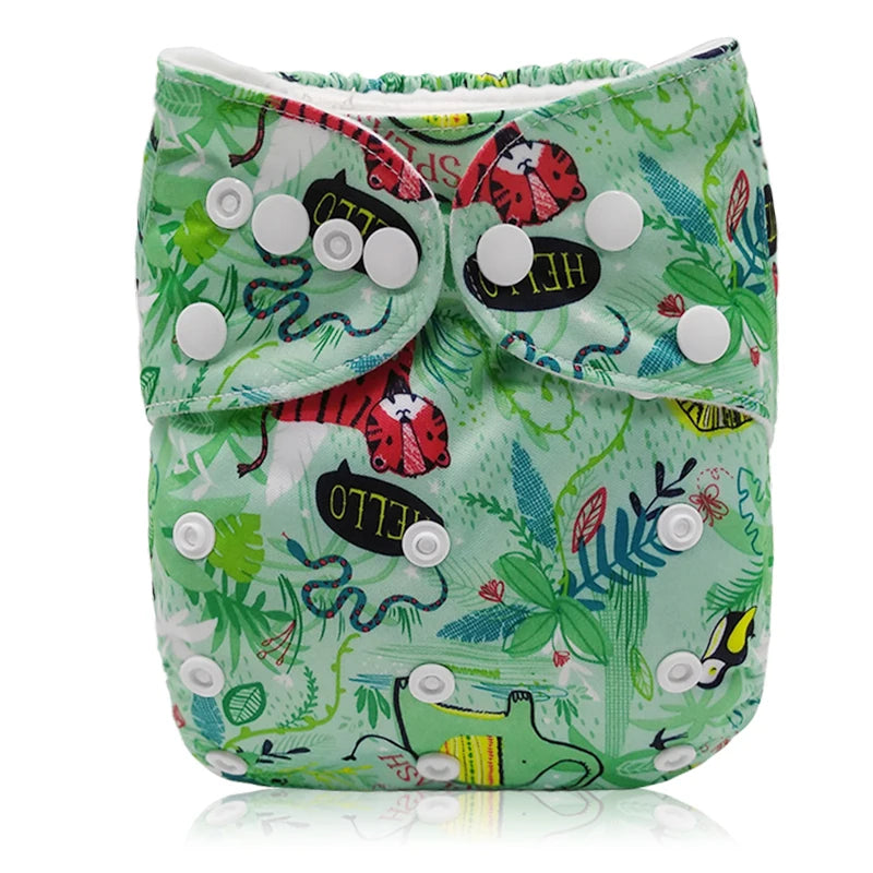 Reusable cloth diaper for baby - washable diapers, suitable for 3-15 kg.